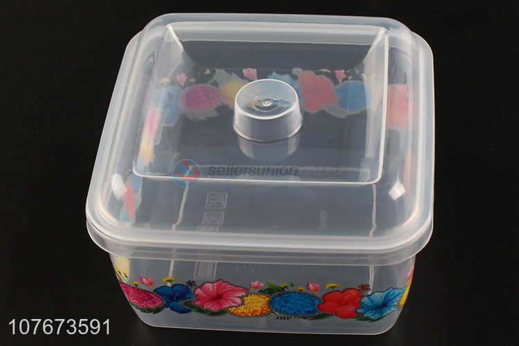 Good Sale Flower Pattern 3 Pieces Plastic Preservation Box Set