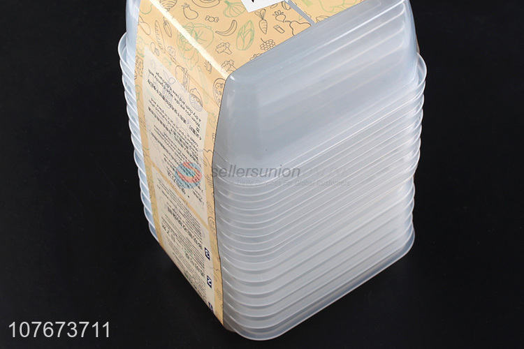 New Arrival 7 Pieces Plastic Preservation Box Cheap Food Container Set