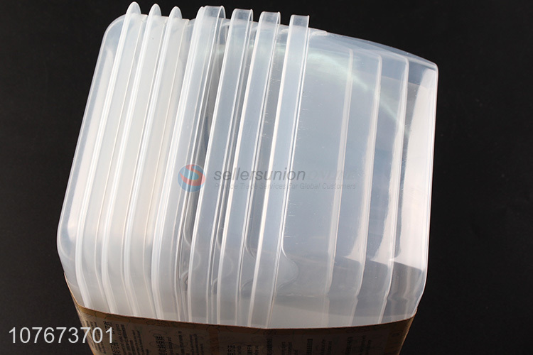 Wholesale 4 Pieces Plastic Transparent Preservation Box Best Food Storage Box Set
