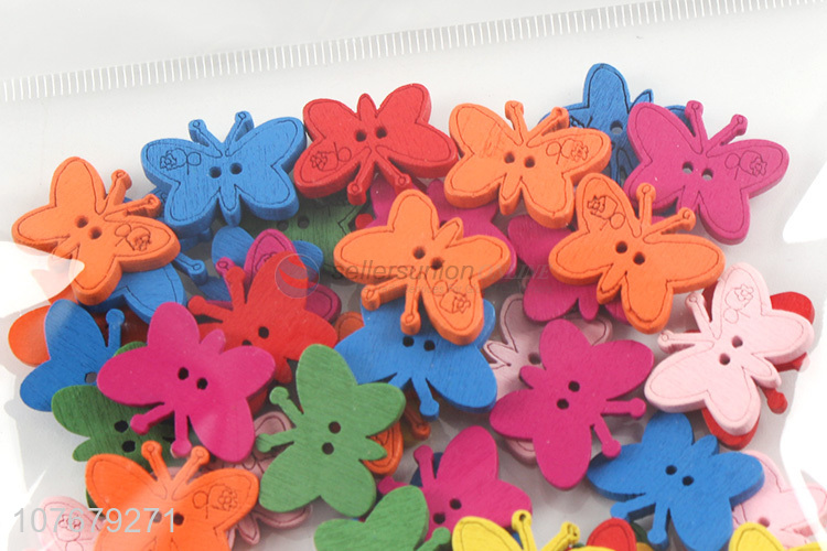 Cute cartoon wooden accessories handmade butterfly accessories