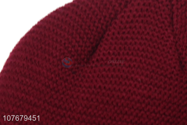 Best Quality Winter Warm Hat Soft Knitted Beanie Cap