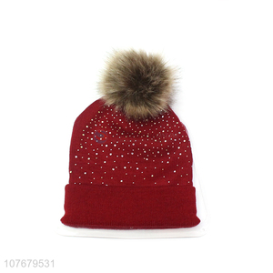 Best Price Fashion Knitted Beanie Knitted Hat For Ladies