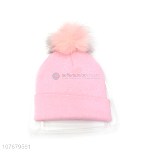 Hot Selling Winter Warm Knitted Hat Knit Beanie Hat For Women