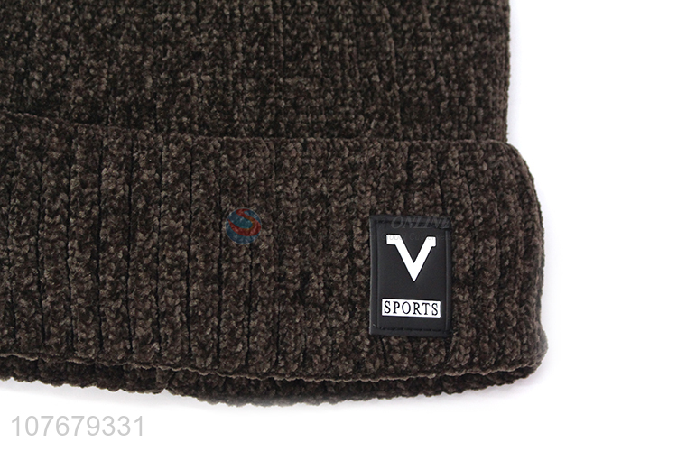 Good Quality Custom Logo Knitted Beanie Hat Winter Hat