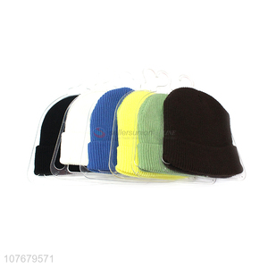 New Style Winter Hat Comfortable Knitted Beanie Hat For Sale