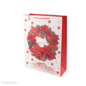 Low price christmas wreath decoration gift packaging bag tote bag