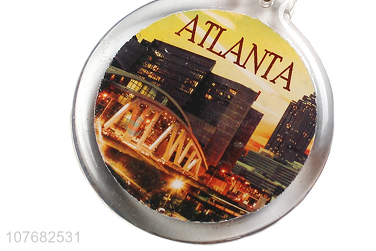Most popular Atlanta souvenir key chain acrylic keychain