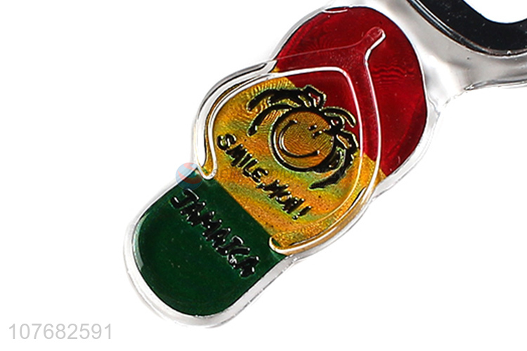 High quality utility flip-flop fridge magnet with bottle opener