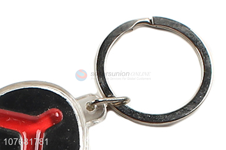Hot selling flip flops key chain acrylic keyring for souvenir