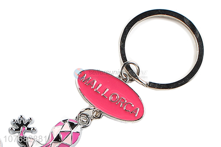 Good price lizard key chain metal keyring for souvenir