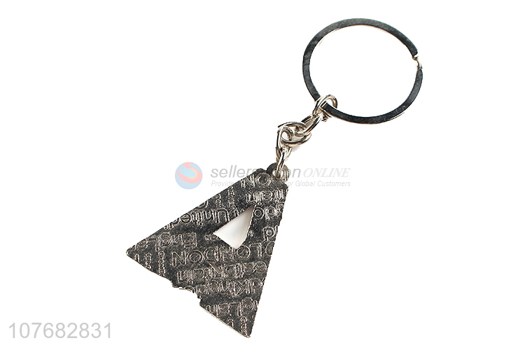 Hot products letter A key chain metal keychain key ring
