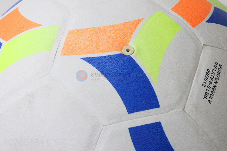 Popular product colourful football soccer ball for match