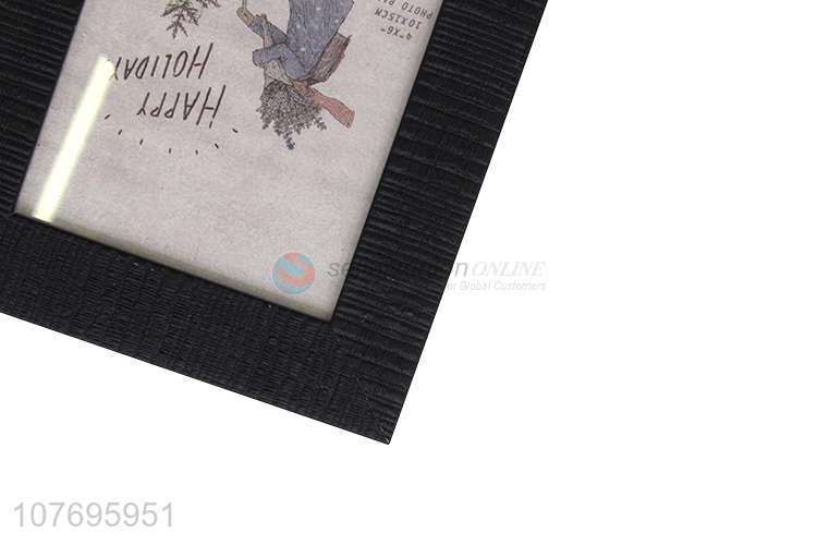 Wholesale black picture frame simple imitated wood picture frame