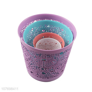 Hot Sale Colorful Plastic Wastepaper <em>Basket</em> <em>Office</em> Trash Can