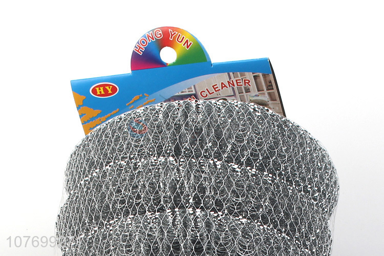 Professional supply steel wire ball cleaning ball scourer ball for kitchen