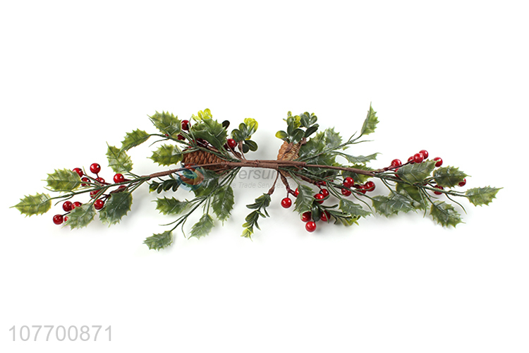 Wholesale Christmas decoration aritificial pinecone branch Christmas vine