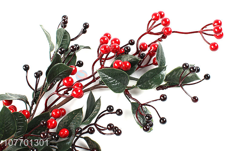 Good sale Xmas decoration artificial tree branch with red fruit