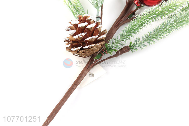 New arrival pinecone red berry Christmas picks Christmas decorations
