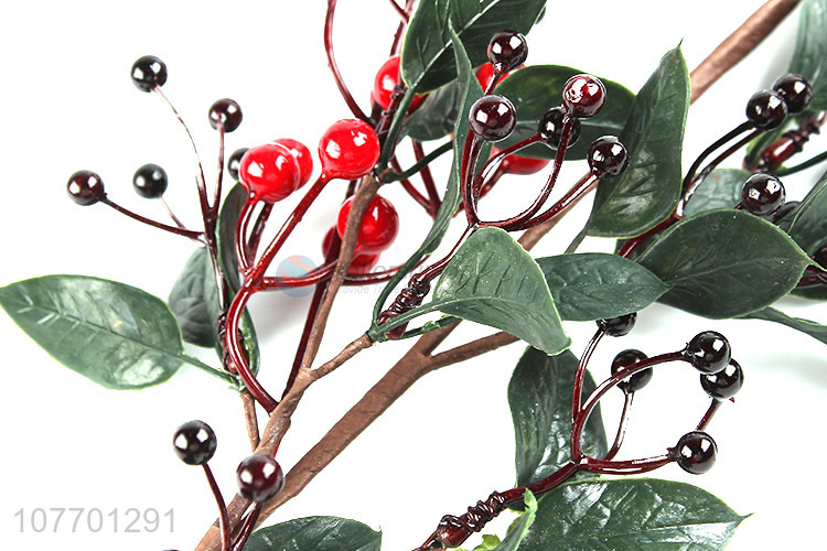 High quality holiday decoration Christmas picks with red fruit