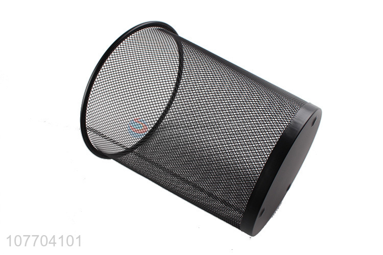 Wholesale popular small metal mesh dustbin iron trash can