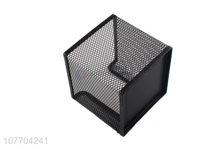 High quality office stationery square metal wire memo box