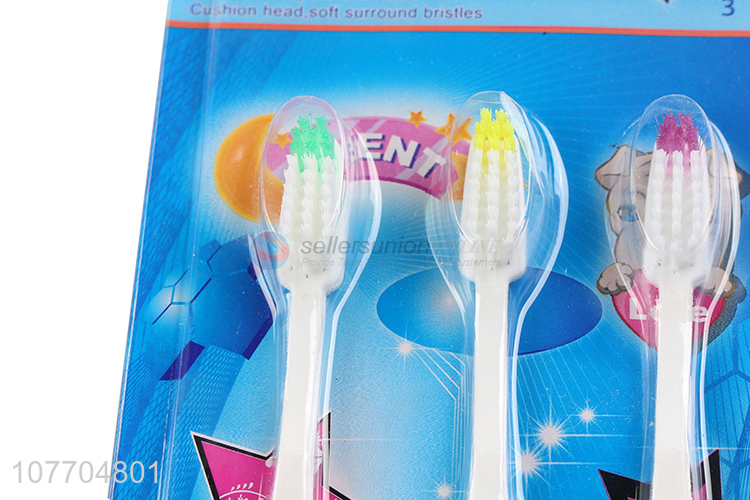 Hot sale comfortable soft household toothbrush for kids