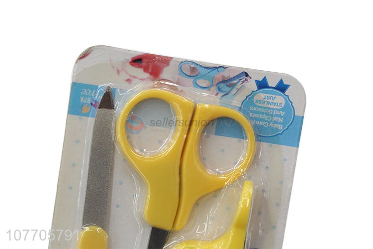 Hot sale baby nail supplies baby nail cutter file scissors set