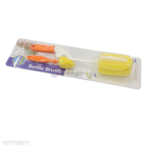 Most popular plastic handle baby bottle brush <em>nipple</em> sponge brush