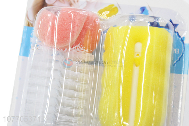 Good sale kids water bottle brush baby nipple sponge brush