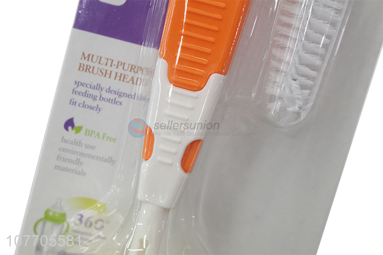Hot selling kids drinking bottle brush baby bottle sponge brush
