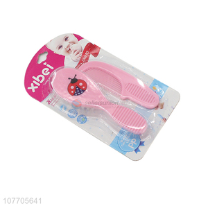 Good quality cartoon baby comb and hair brush set