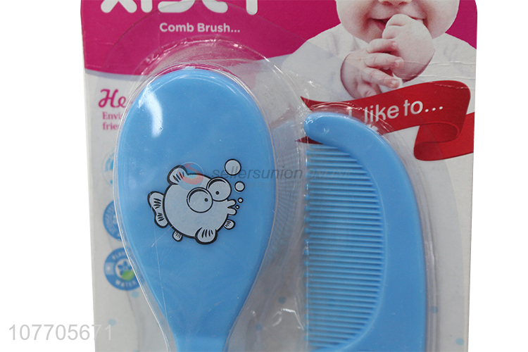 High quality cartoon baby comb and hair brush set