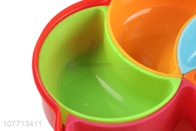 Low price living room decoration fruit tray plastic candy tray with lid