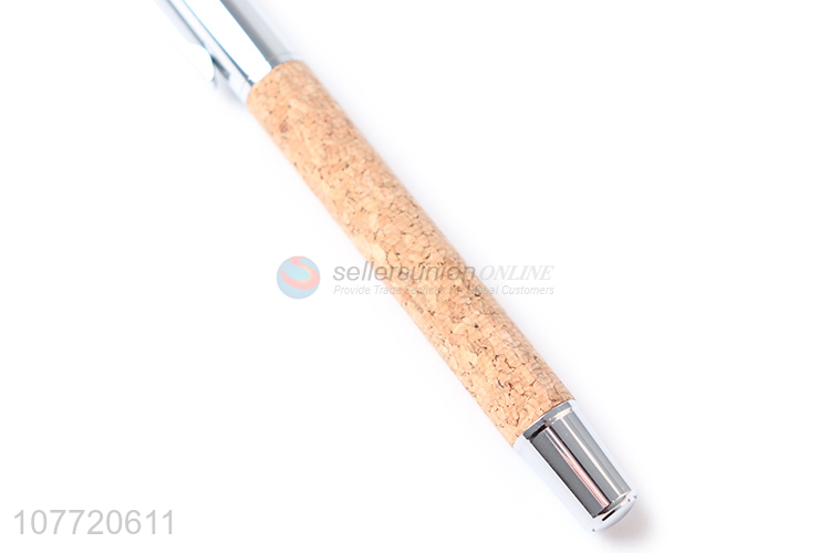 Good quality advertising wood color metal ball pens office ball-point pen