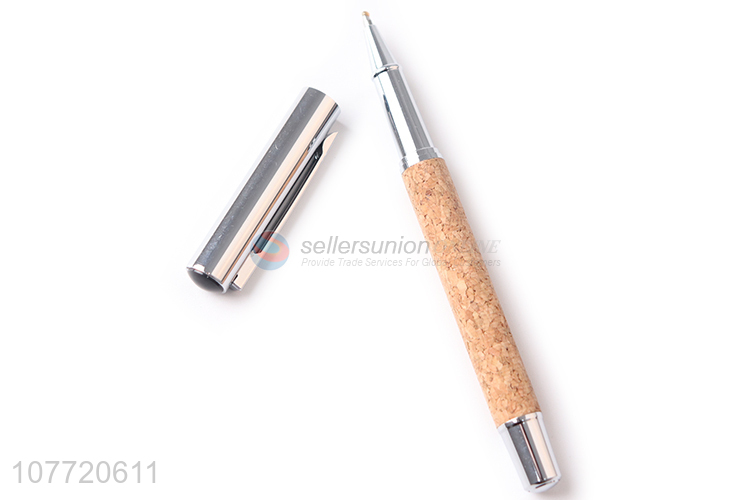 Good quality advertising wood color metal ball pens office ball-point pen