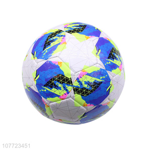 Latest arrival custom No. 5 football veneer pattern football