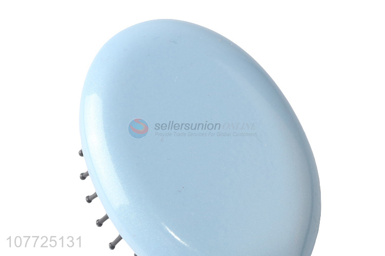 New design blue plastic hair brush comb for massage