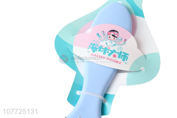 New design blue plastic hair brush comb for massage