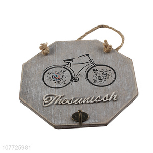 Good Price Vintage Wooden Hanging Board With Metal Hook