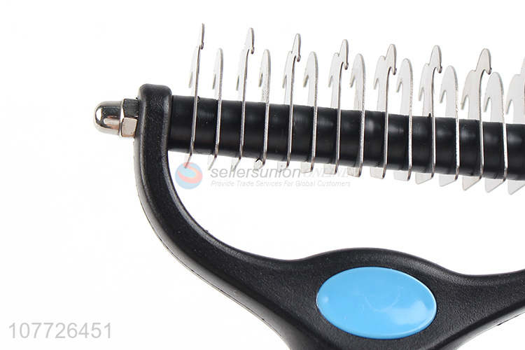 Dematting comb grooming stripping tool for pet 