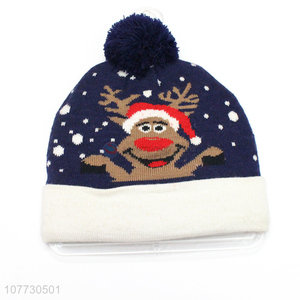 Hot products toddler winter knitting hat children Christmas beanie