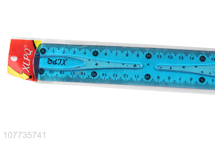 Good sale geometric measuring tool plastic straight ruler for school