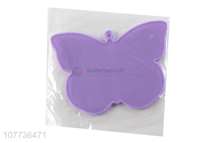 Promotional butterfly shape silicone makeup brush cleaner cosmetic brush cleaning pad