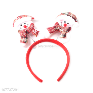 Hot sale Christmas winter snowman headdress party dress up headband