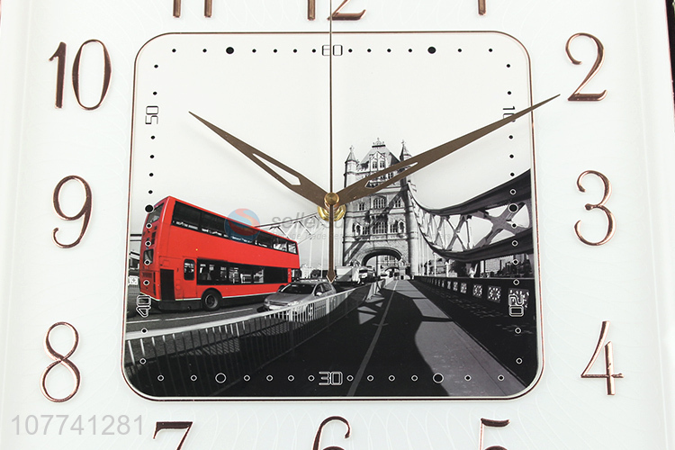 Good Sale Household Square Hanging Clock Decorative Wall Clocks