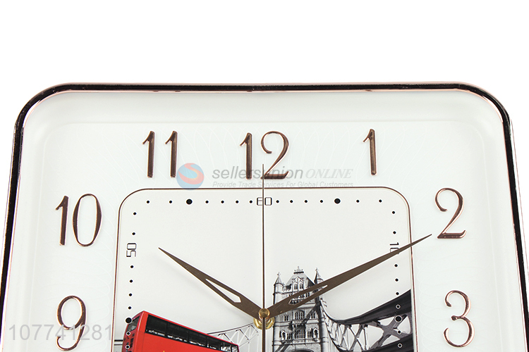 Good Sale Household Square Hanging Clock Decorative Wall Clocks