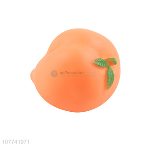 Fashion product peach shape whistle swim toys for baby