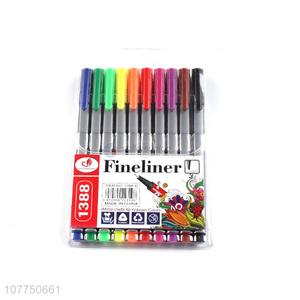 Hot sale 10 colors fine line markers fine line pens