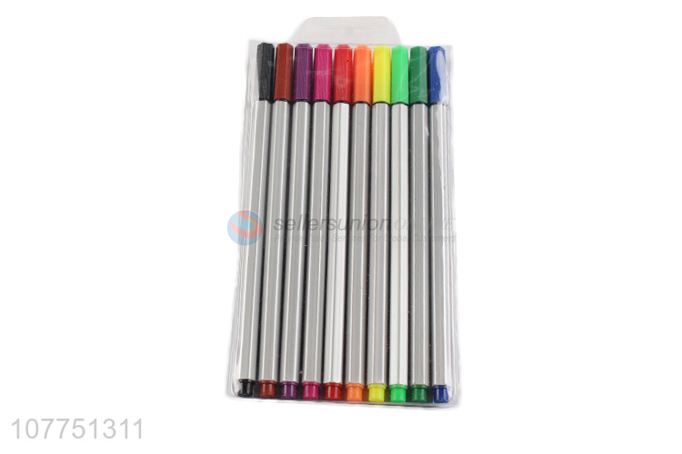 Factory direct sale 10 colors fine line markers permanent fine liner