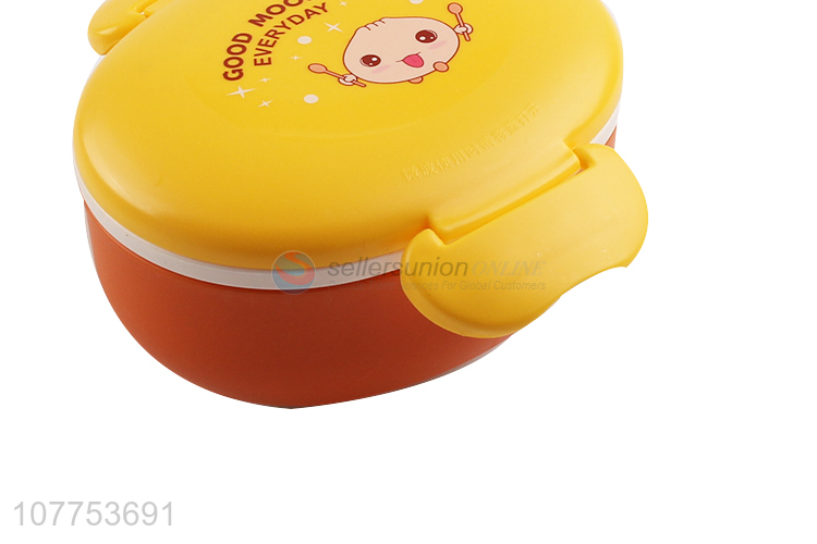 Best Selling Cute Two Layers Lunch Box With Spoon For Kids